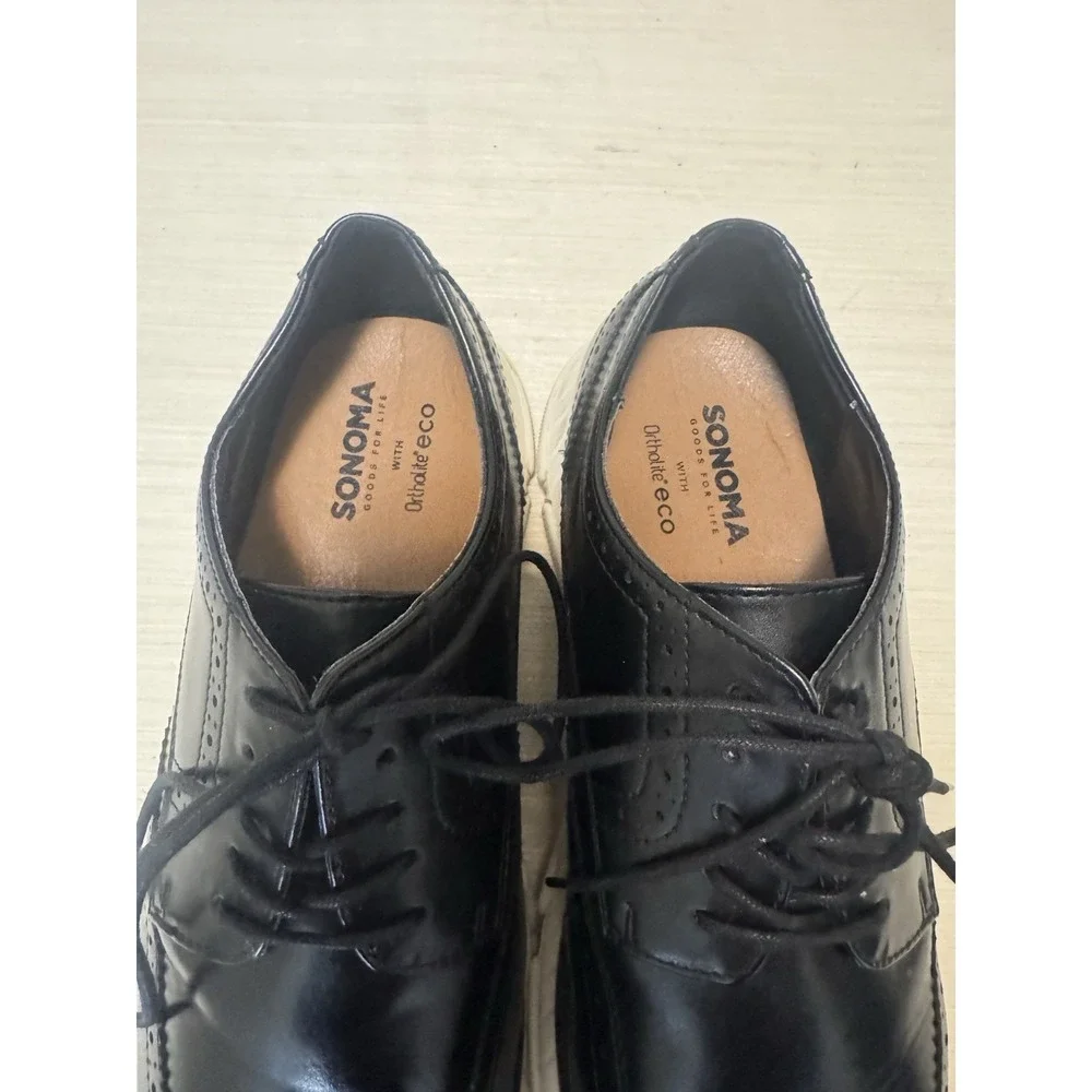 Sonoma Goods For Life Men's Oxford Dress Shoes – Black – Ortholite® Eco Size 13